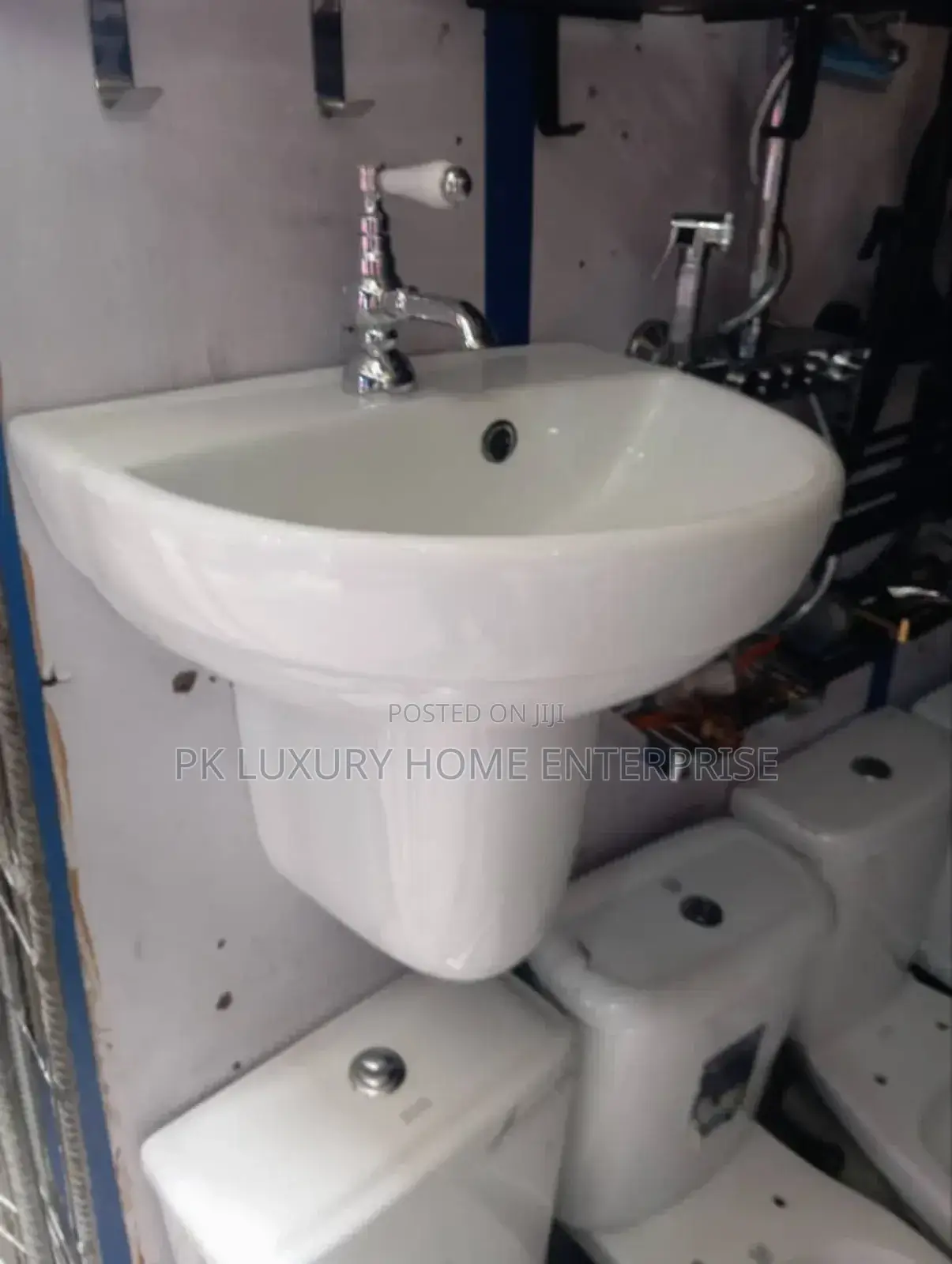 Wall Hang Basin and Pedestal