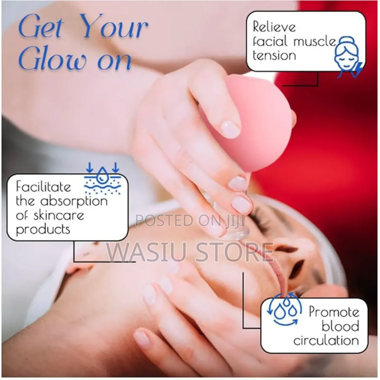 4pcs Facial Cupping Set Anti Aging Vacuum Suction Cupping Cups