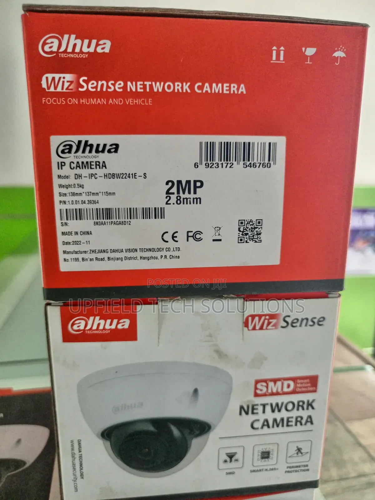 2mp Wizsense Vandal-Proof Fixed Dome Ip Camera
