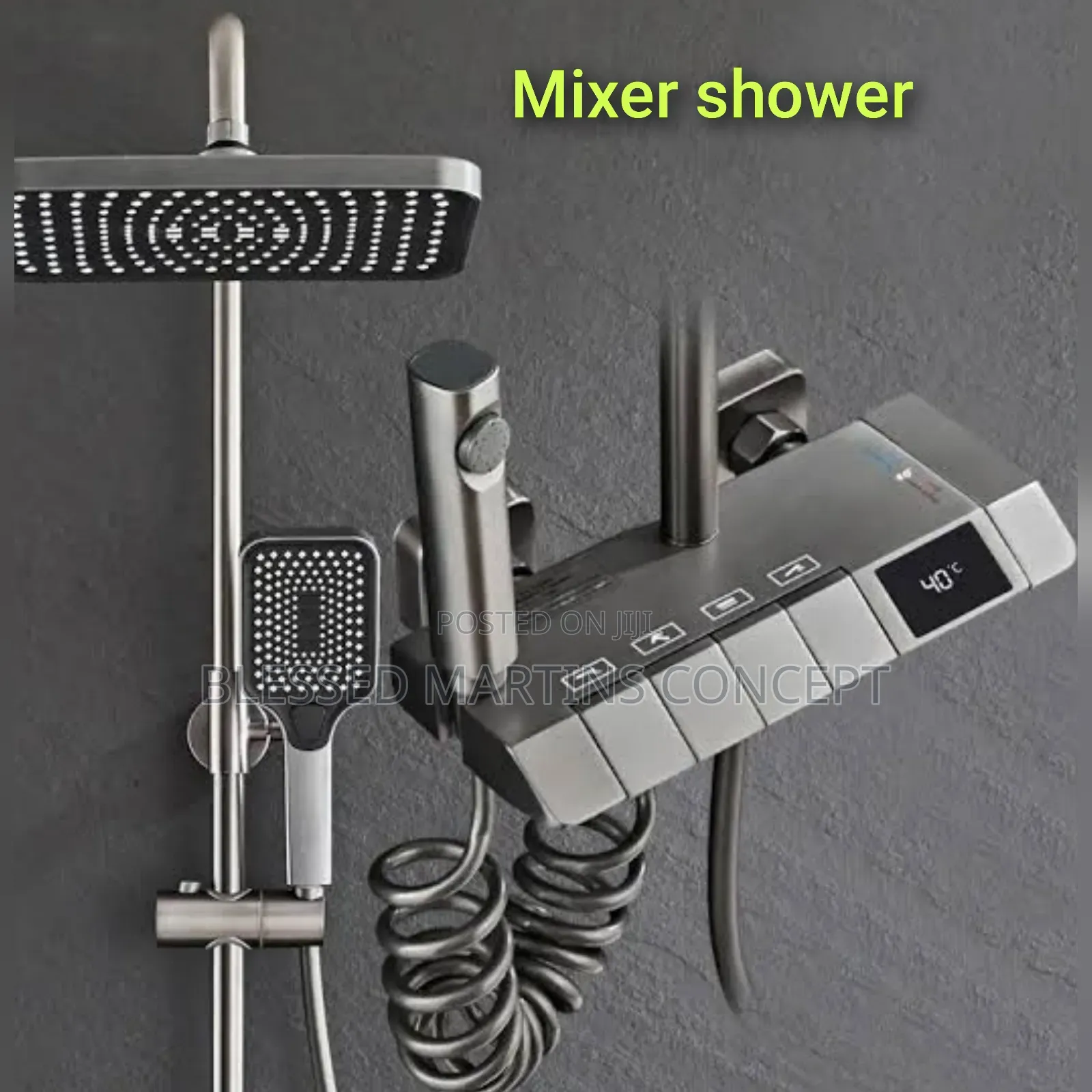 Digital Thermostatic Piano Shower Mixer