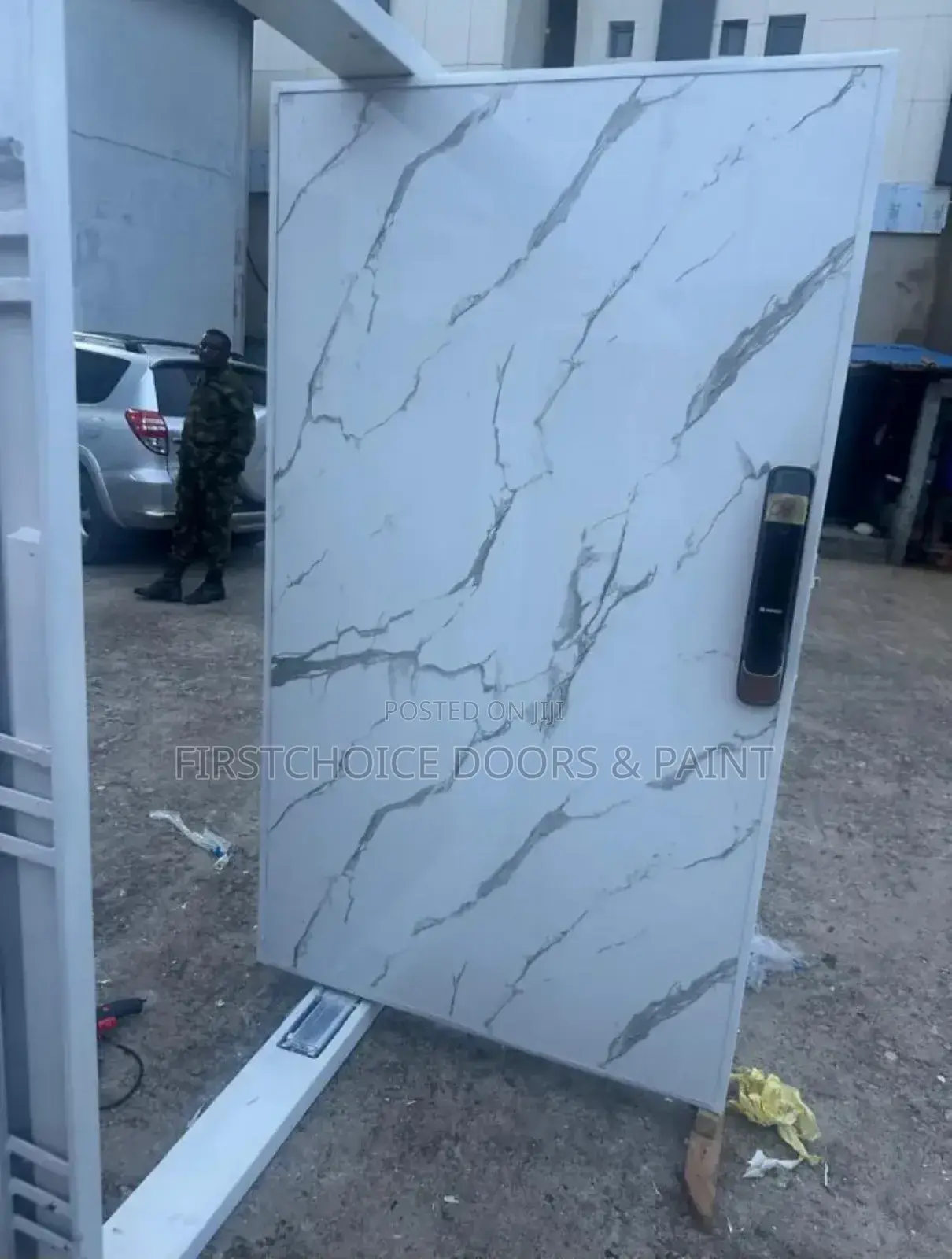 4ft by 7 Pivot Door With Smart Lock