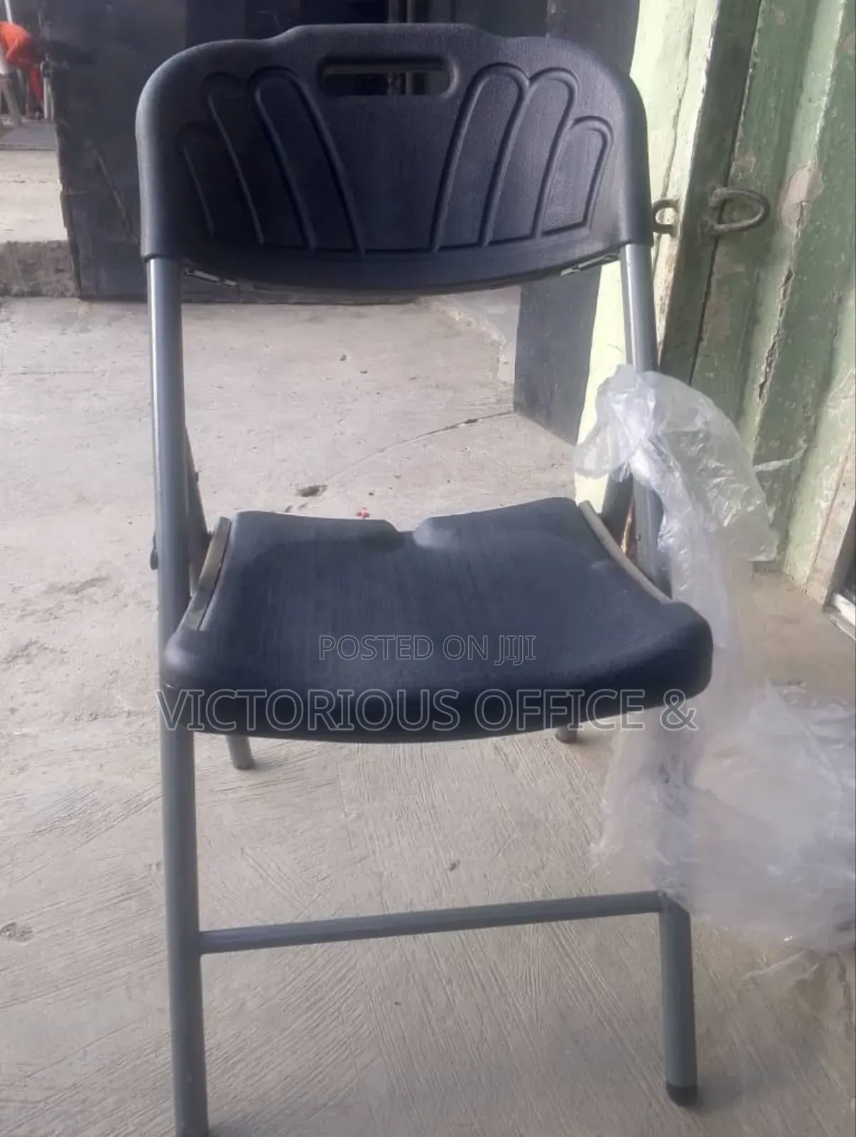 Plastic Folding Heavy Duty Metal Frame Chair