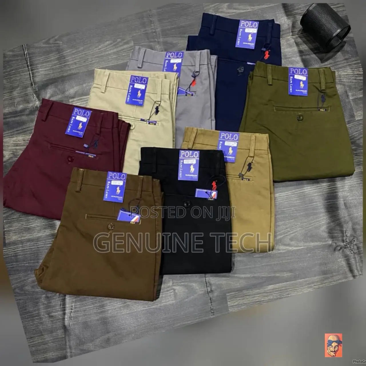 *High Quality Straight-plain Polo Ralph Chinos Trousers