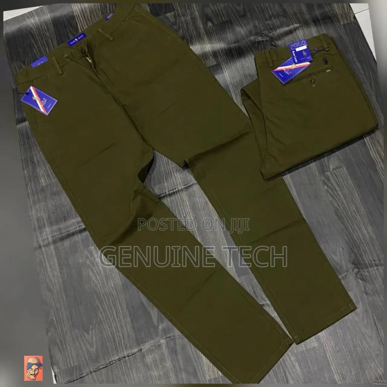 *High Quality Straight-plain Polo Ralph Chinos Trousers