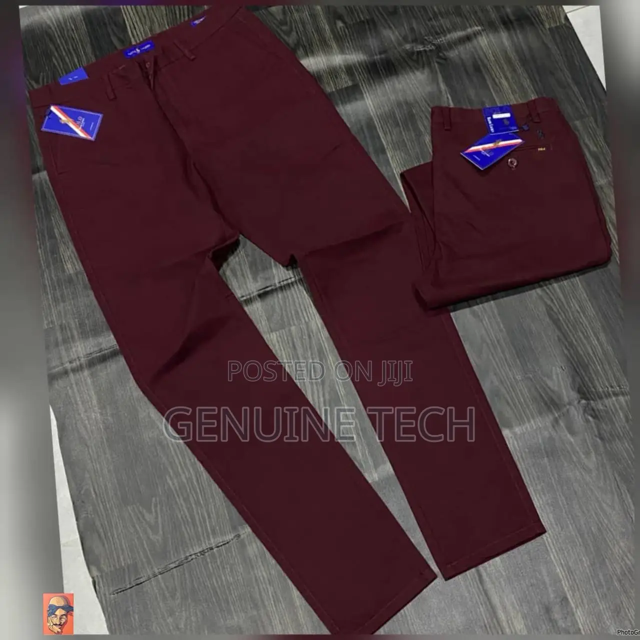 *High Quality Straight-plain Polo Ralph Chinos Trousers