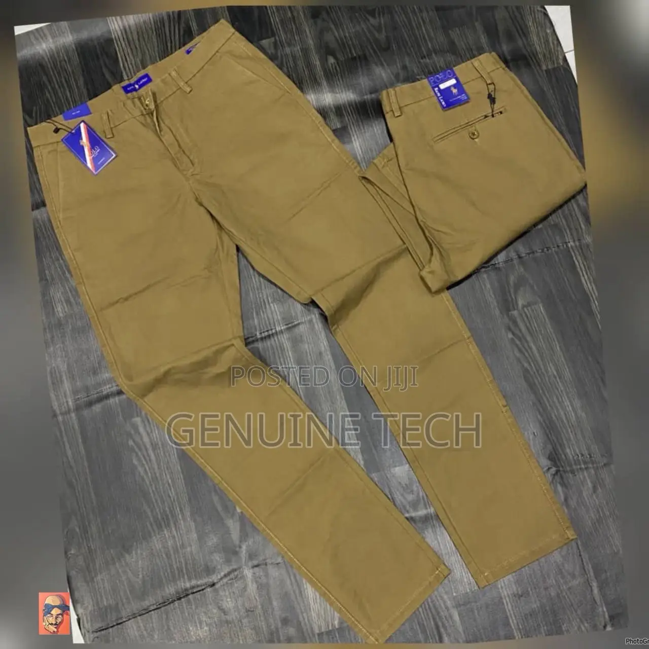 *High Quality Straight-plain Polo Ralph Chinos Trousers