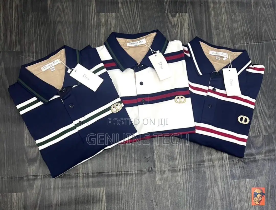 *High Quality 100% Cotton Christian Dior Polos