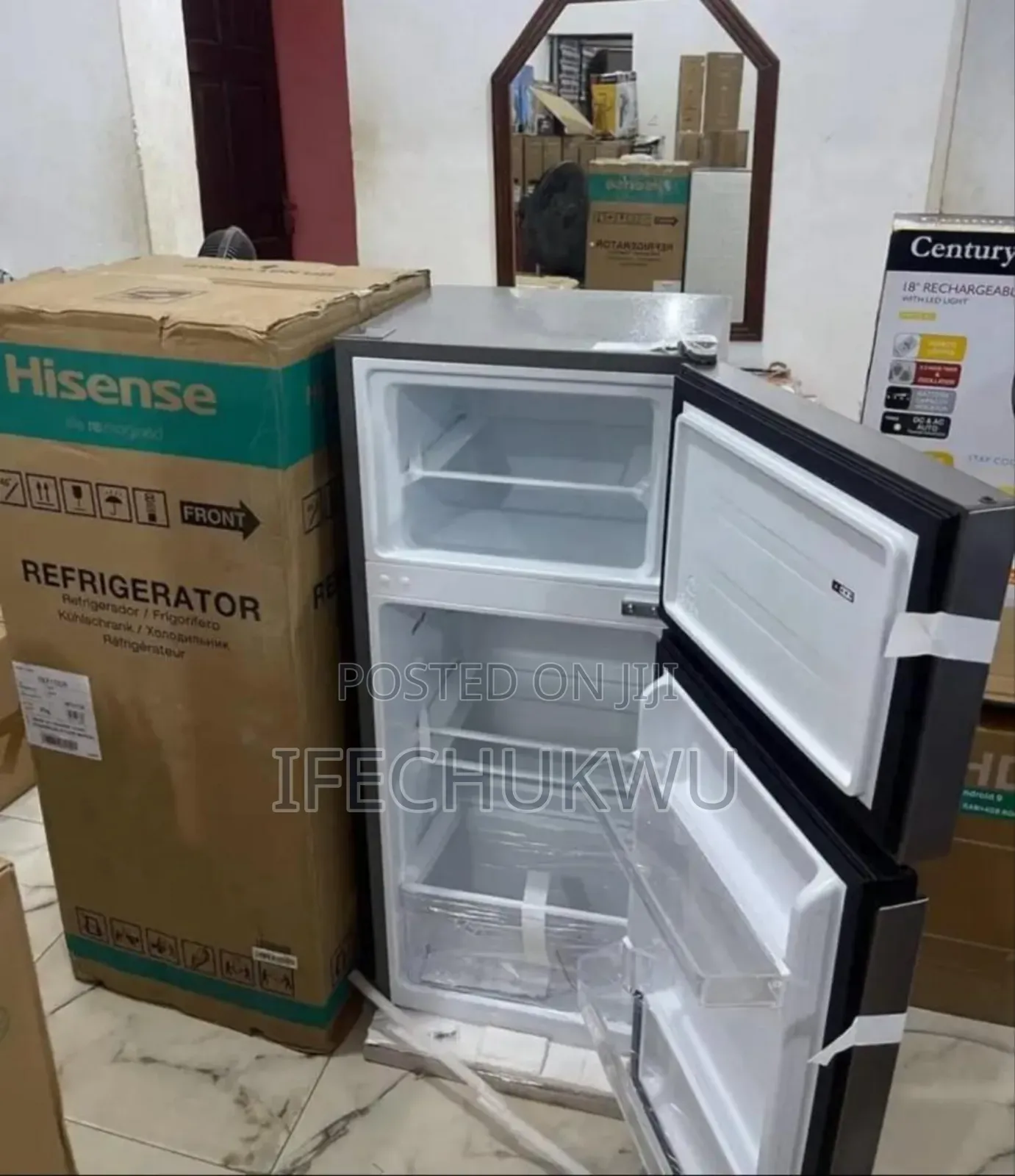 Original Hisense 150litters Inverter Fridge and Freezer 2 Doors Copper