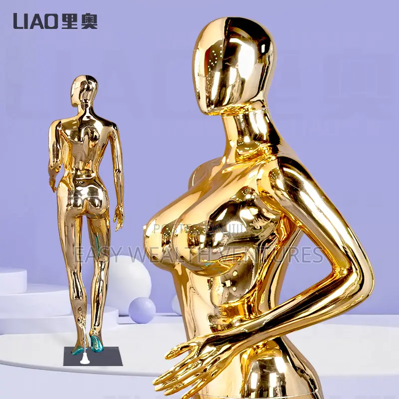Gold Mannequin Female Big Breast Clothing