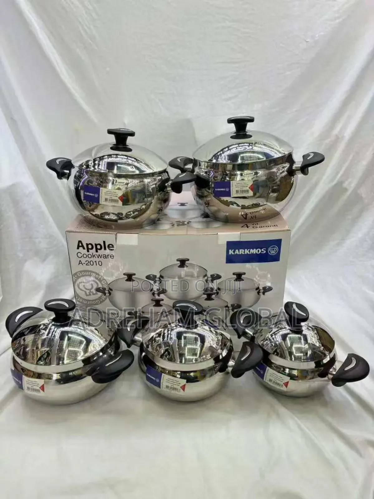Apple 5pcs Karkmos Turkey  Stainless Cooking Pot