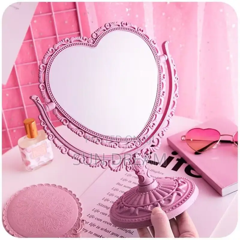 Pink White Mirror Table Decoration Table Mirror