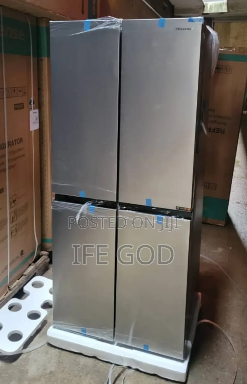 Original Hisense Inverter French Doors Friday and Freezer 4 Doors Ec.