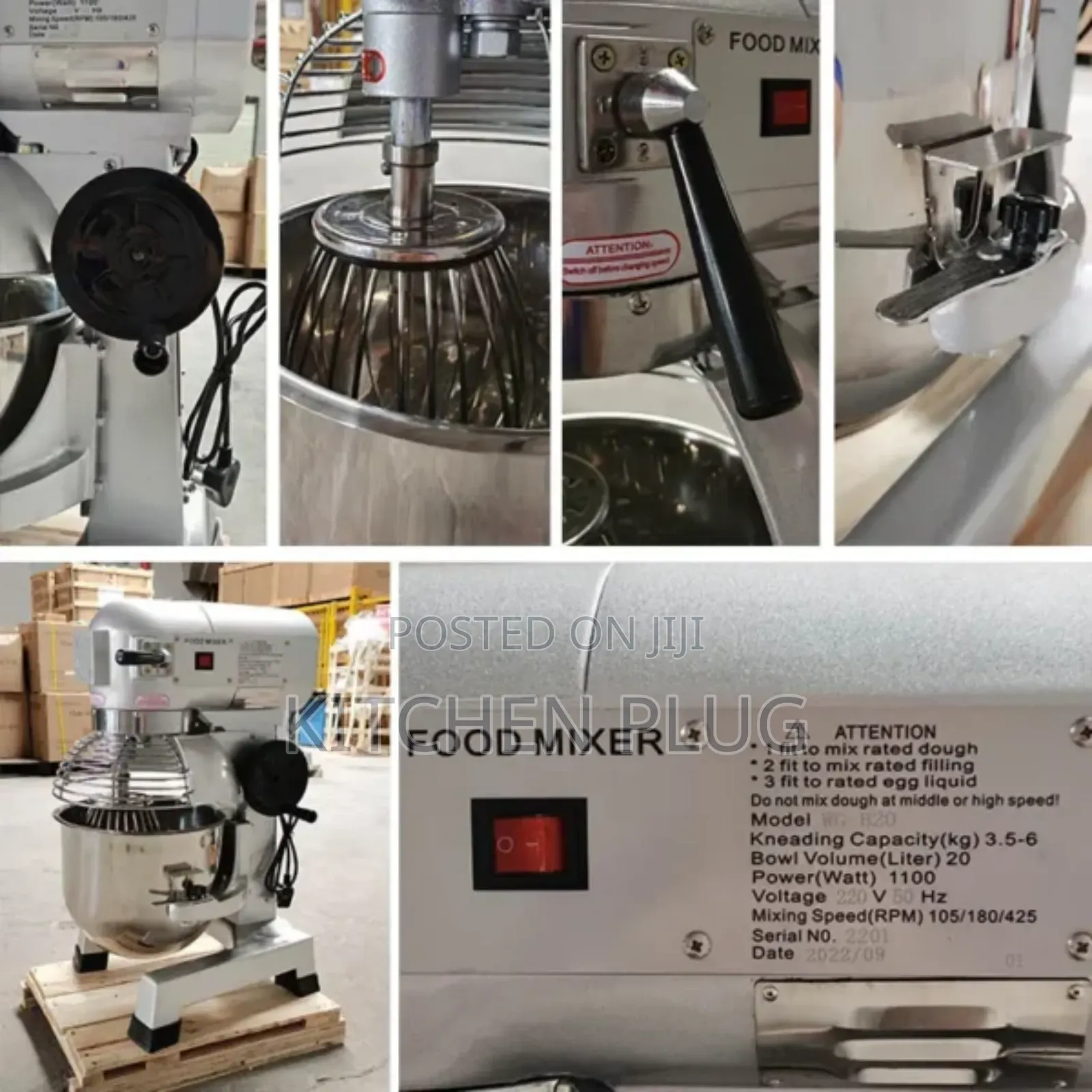 Commercial Kitchen Food Mixer 20l –
