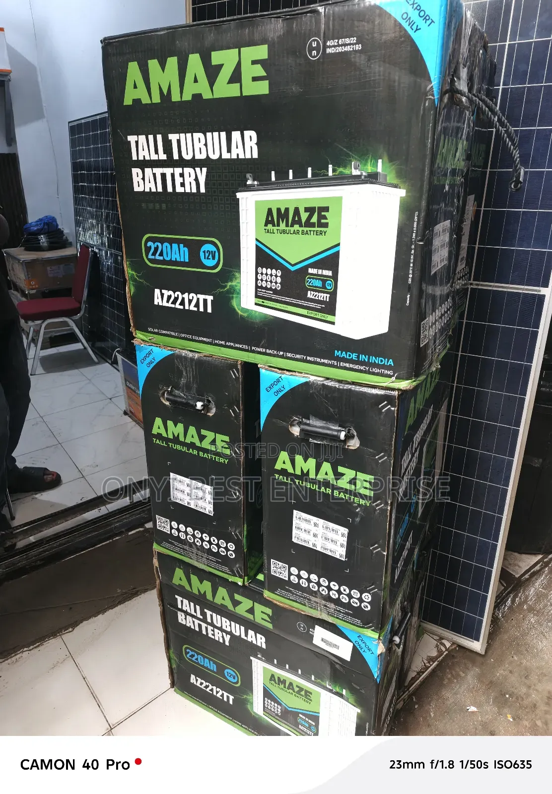Amaze Tubular Battery 220ahms New One