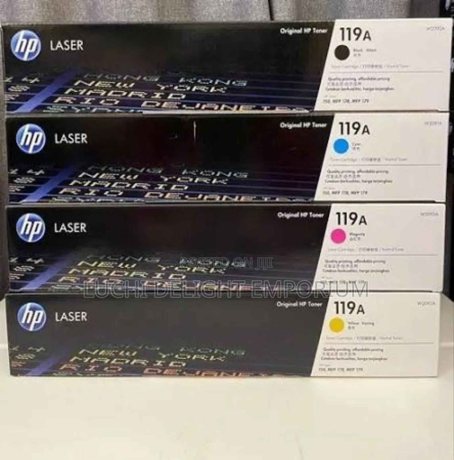 Hp 119a Black, Cyan, Yellow, Magenta Toner Cartridge