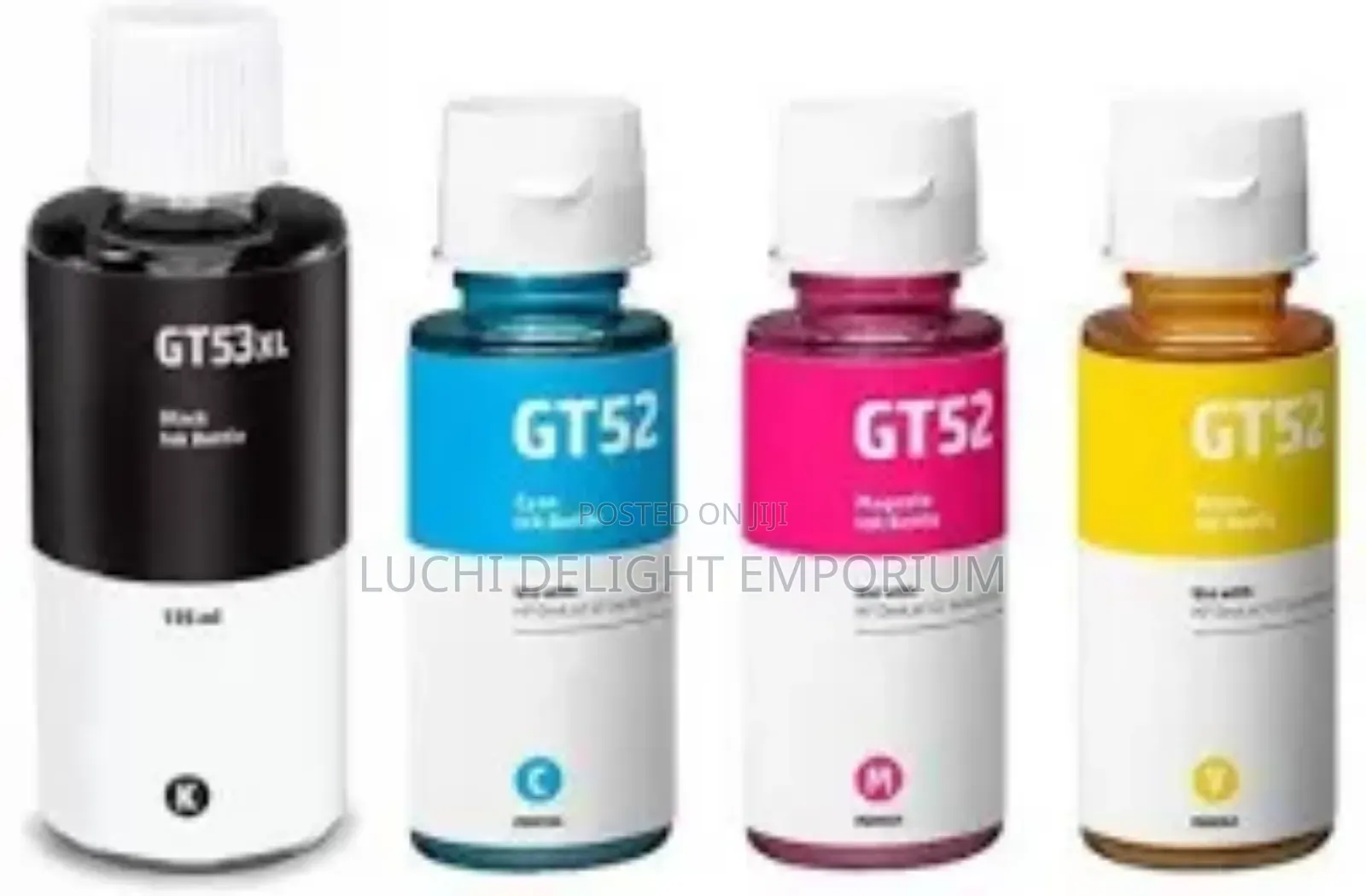 Gt3xl Black Gt52 Cyan Yellow and Magenta Complete Set of 4 Refill Ink