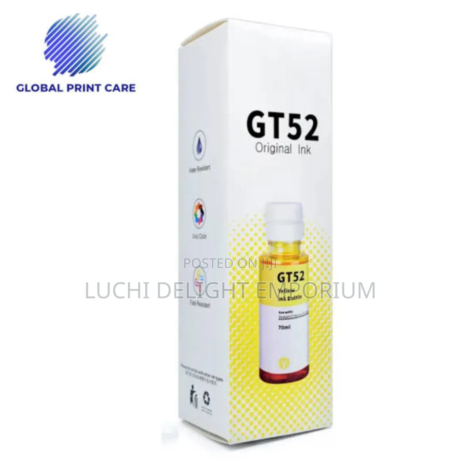 Gt3xl Black Gt52 Cyan Yellow and Magenta Complete Set of 4 Refill Ink