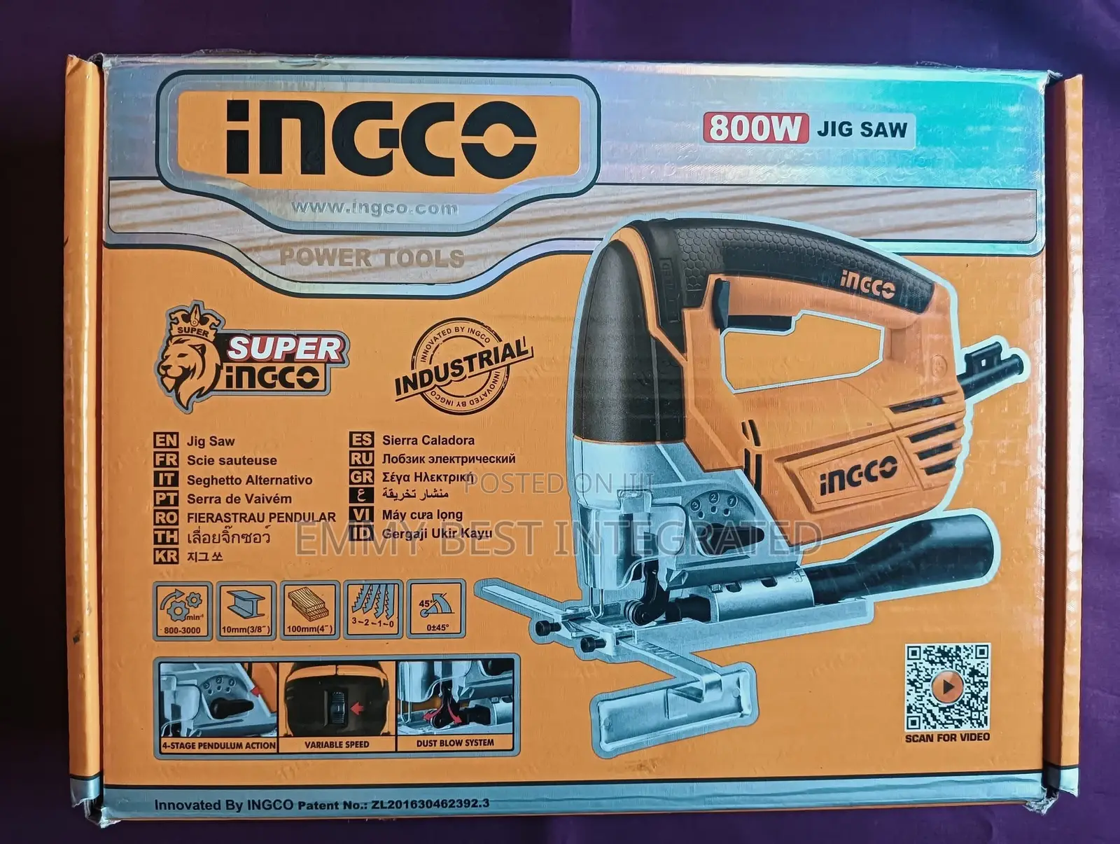 Ingco 800w Jig Saw (Js80028).