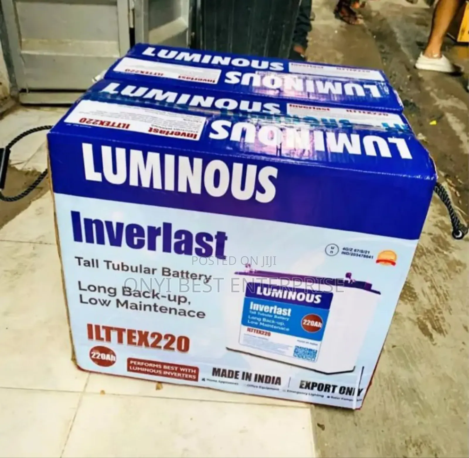 Luminous Inverlast Battery 12v) 220ahms
