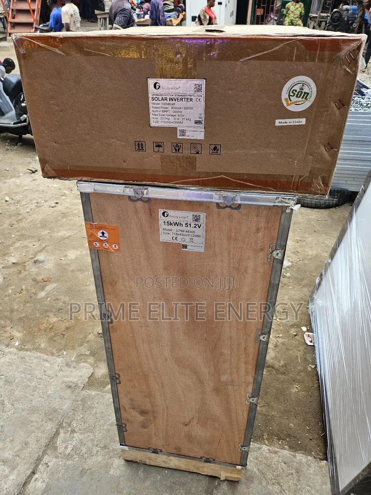 Felicity 8kva Hybrid Inverter (Ivem) With 15kwh Lithium Ion Battery