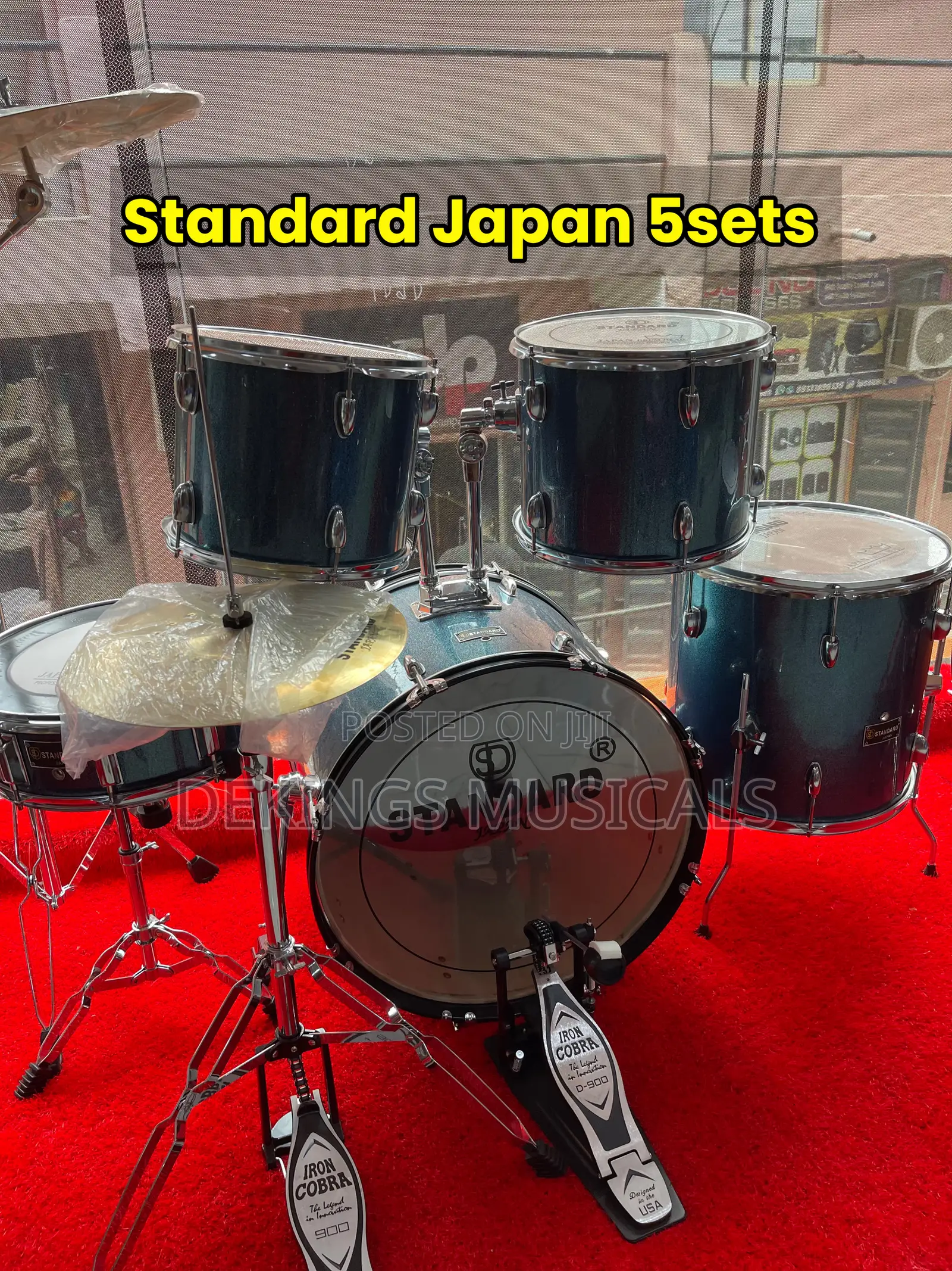 Standard Japan 5 Set Drum With Cymbals And Drum Throne