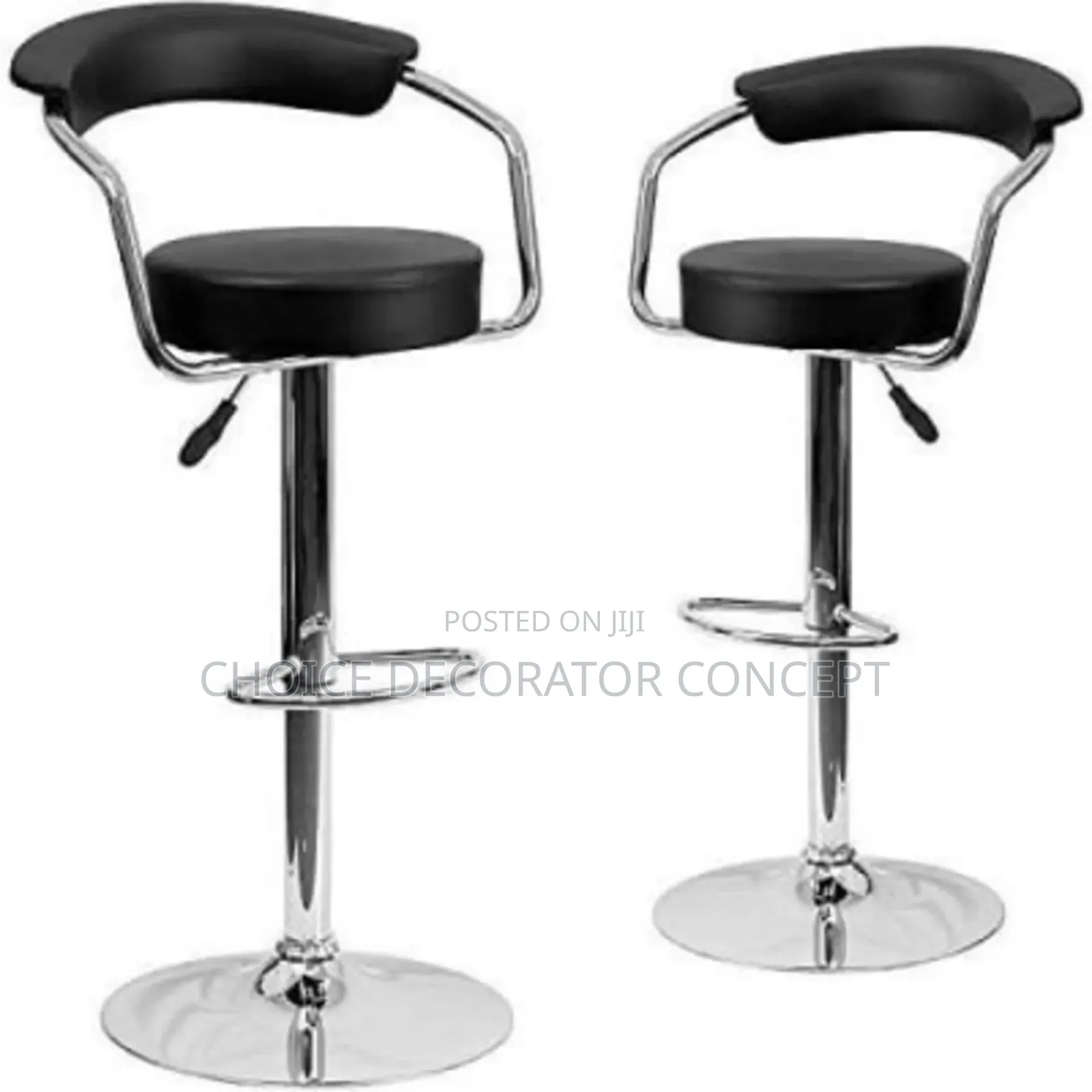 Adjustable 360° Set of 2 Bar Stool