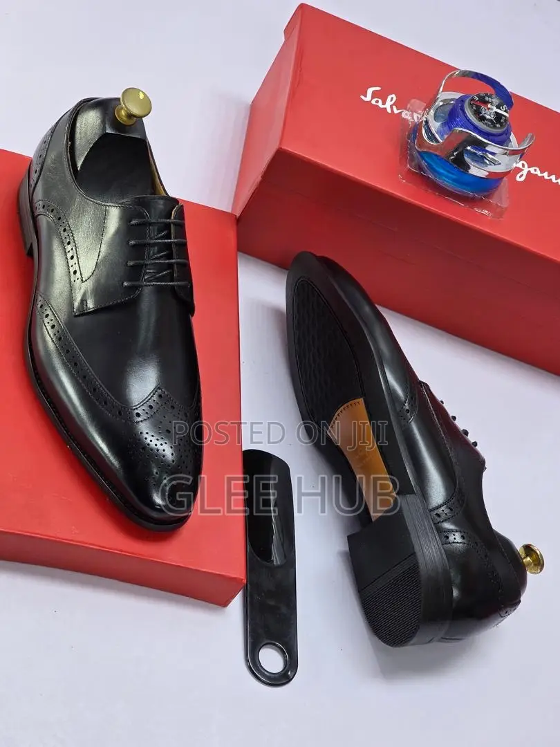 Salvatore Ferragamo Solid Corporate Shoes