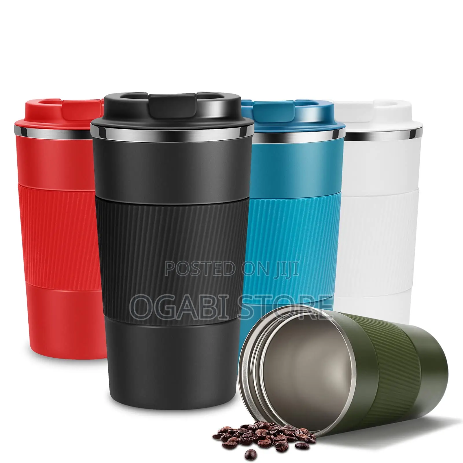 Stylish Red Travel Mug – Insulated Portable