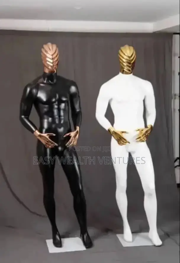 Muscular Male Dummy Gold Silver Black Sportsmen Suits Display Mannequi