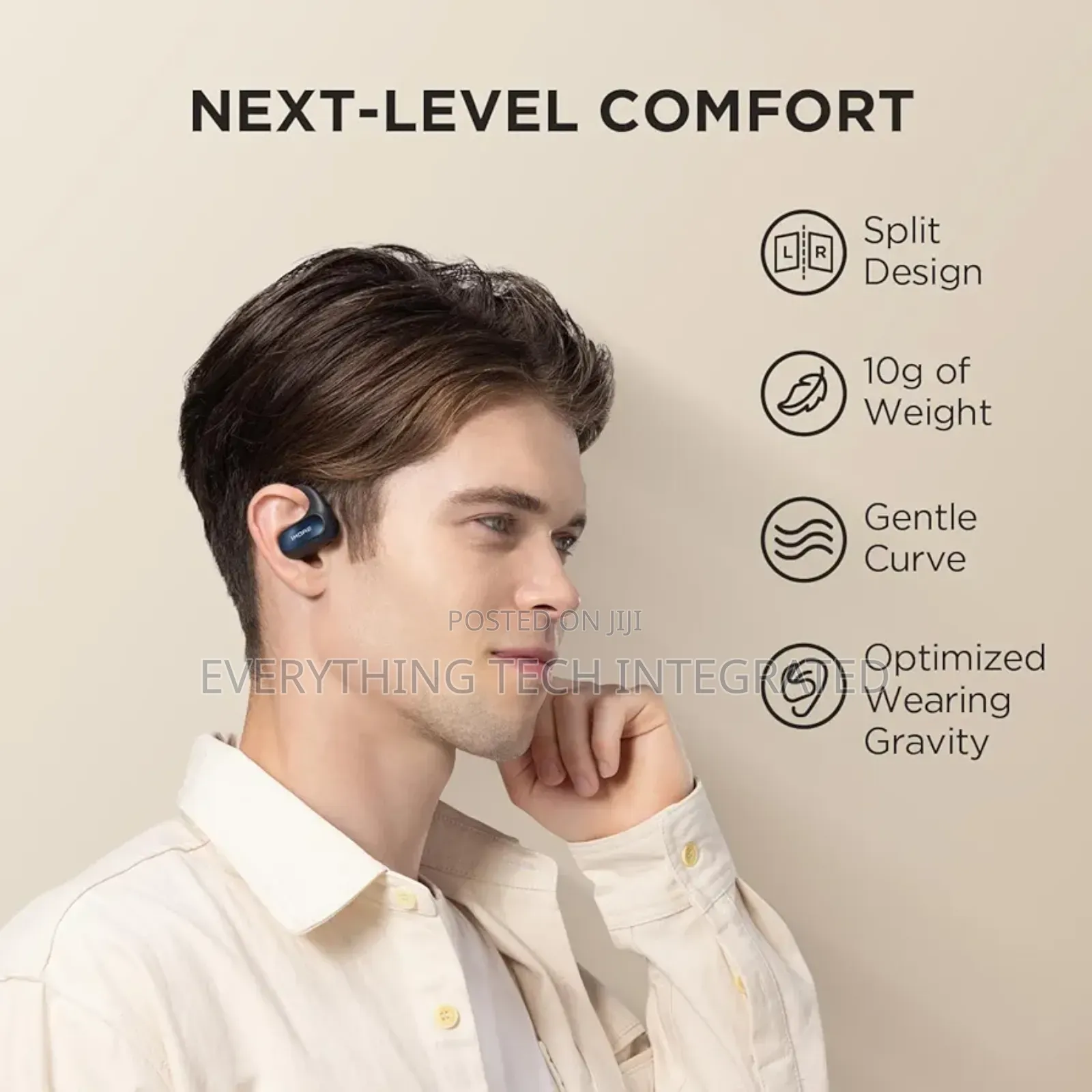 1more Fit Se S30 Open Ear Headphones, Wireless Bluetooth Headphones