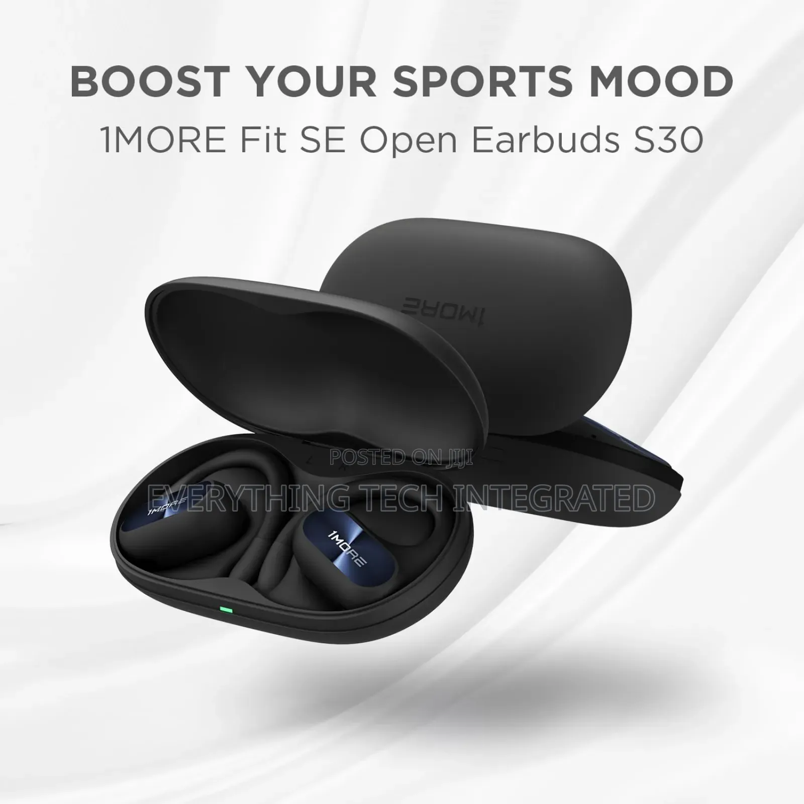 1more Fit Se S30 Open Ear Headphones, Wireless Bluetooth Headphones