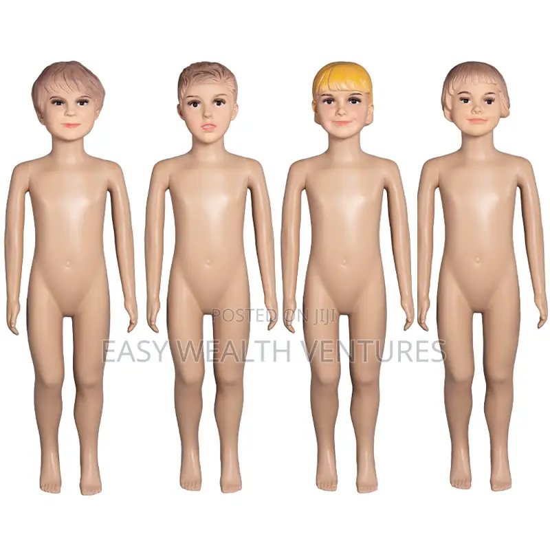 Realistic Plastic Mannequins Designed for Children's Clothing Displays