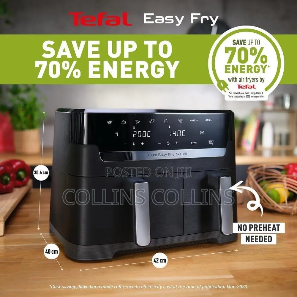 Tefal Easy Fry Dual Zone Digital Air Fryer