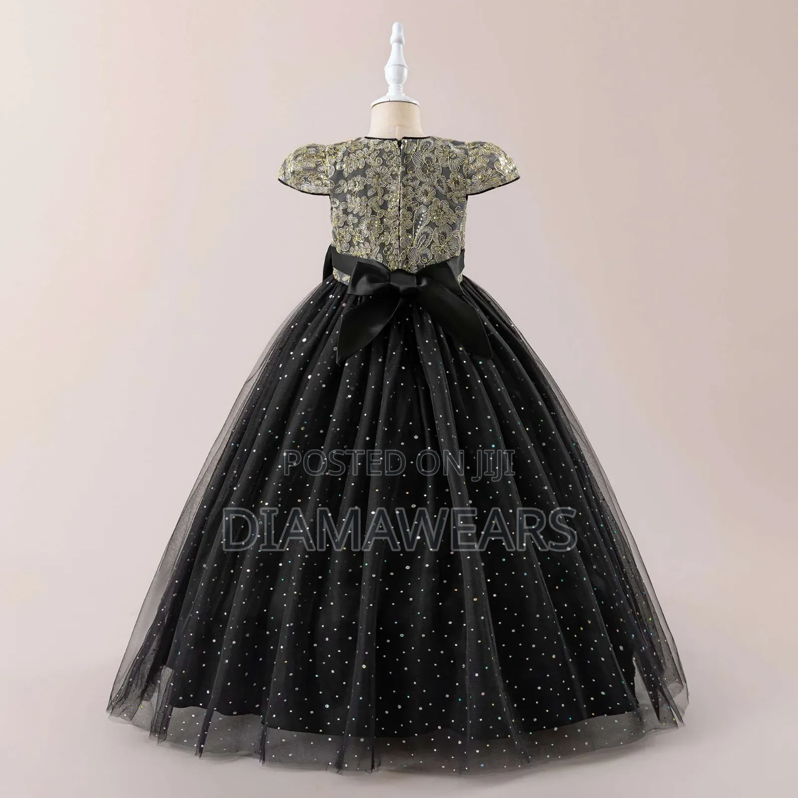 Black Ceremonial Full Ball Gown