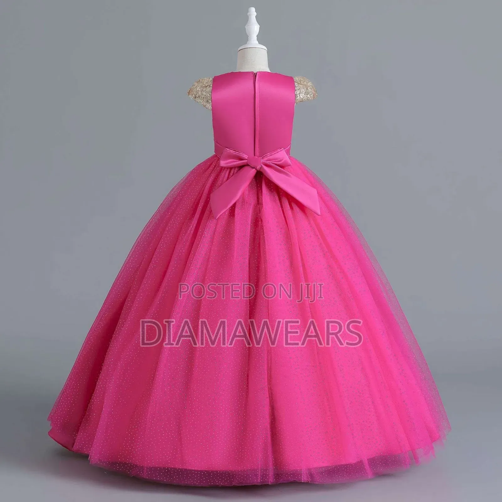 Rose Pink Unique Peincess Full Ball Gown