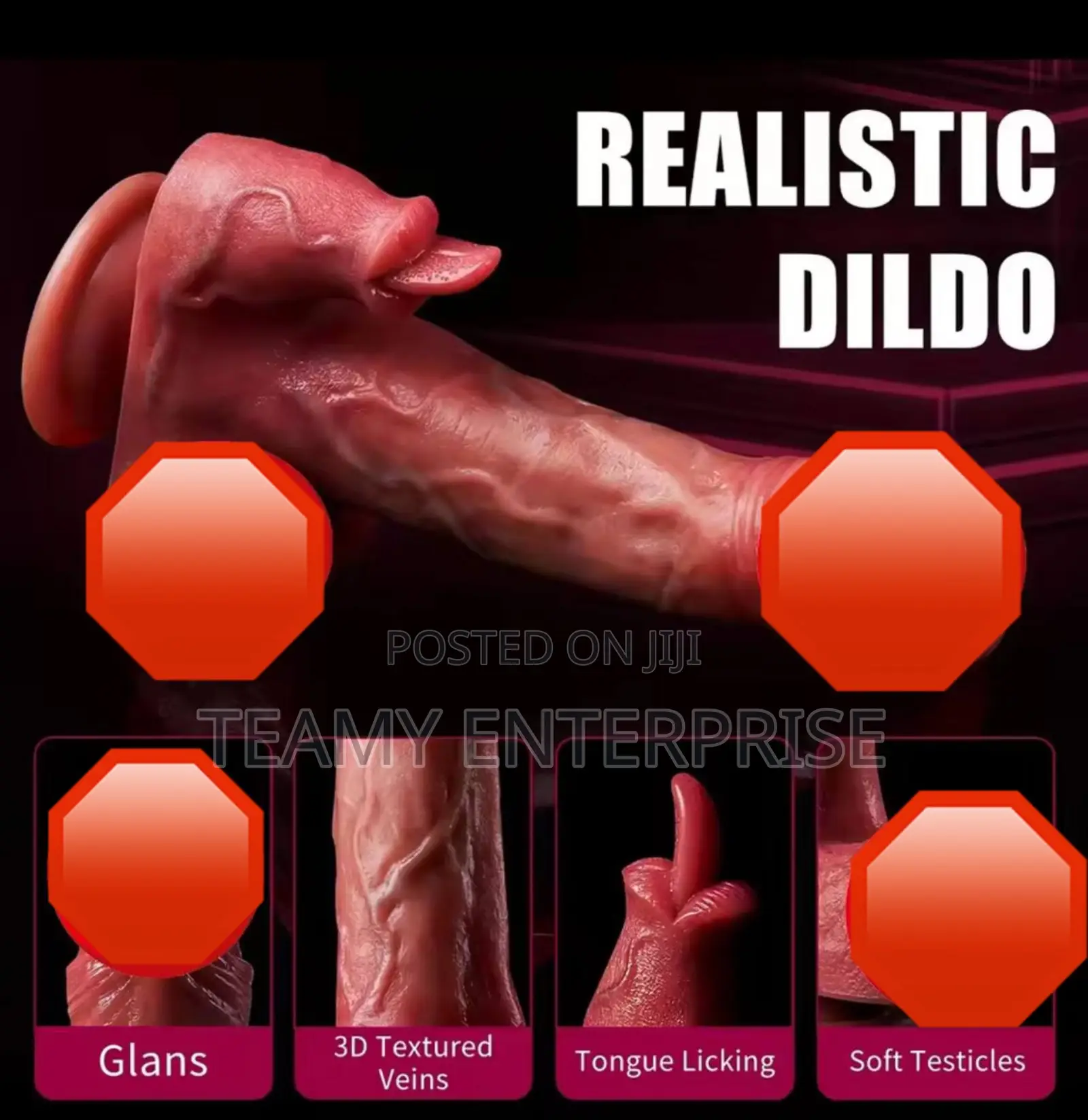 4 in 1 Multifunctional Silicon Vibrating Dildo