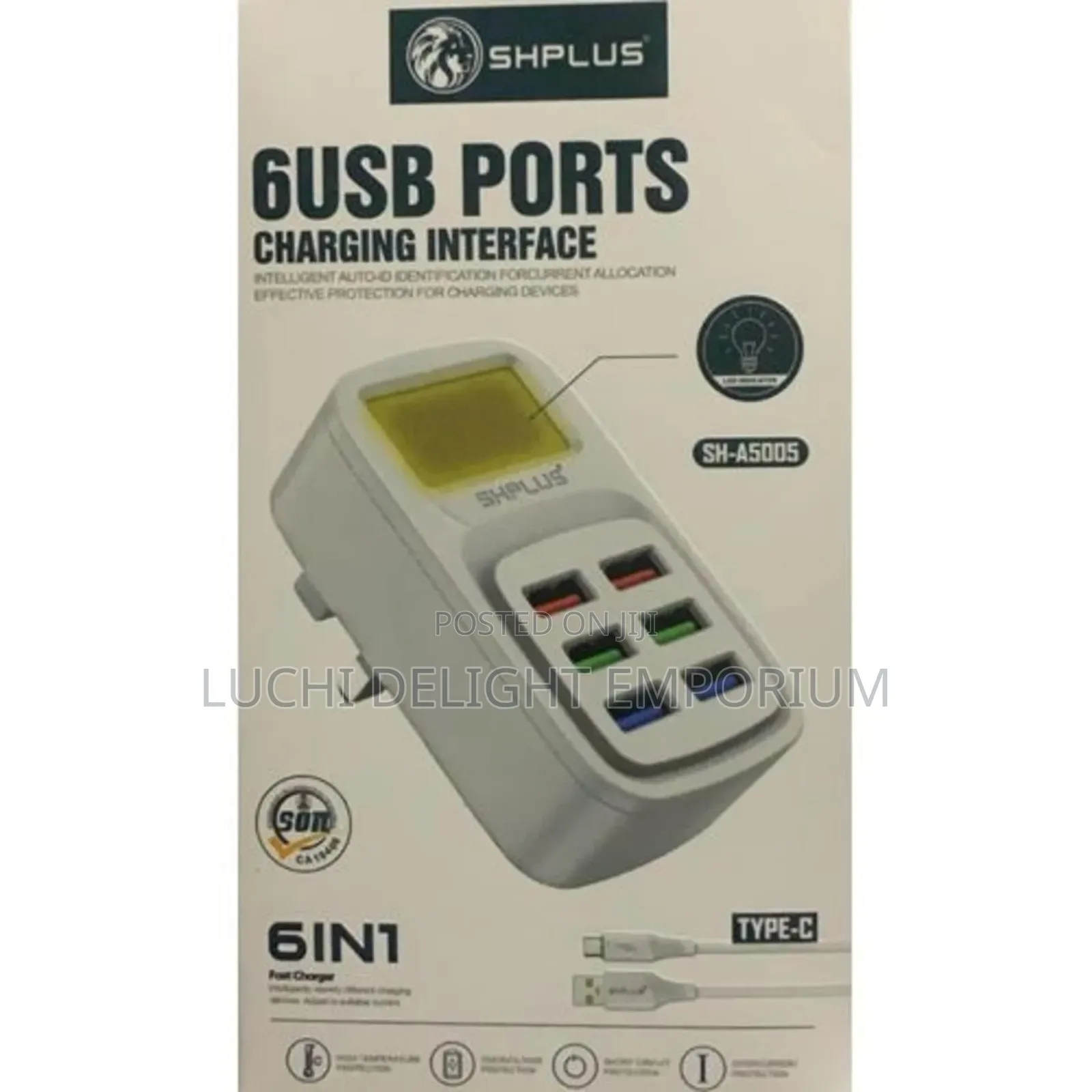 Shplus 6usb Ports Charging Interface - Fast Charge