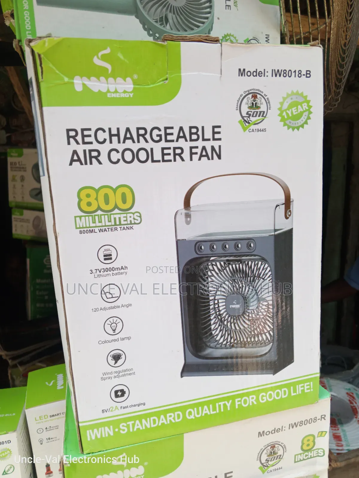 Iwin Rechargeable Air Cooler Fan