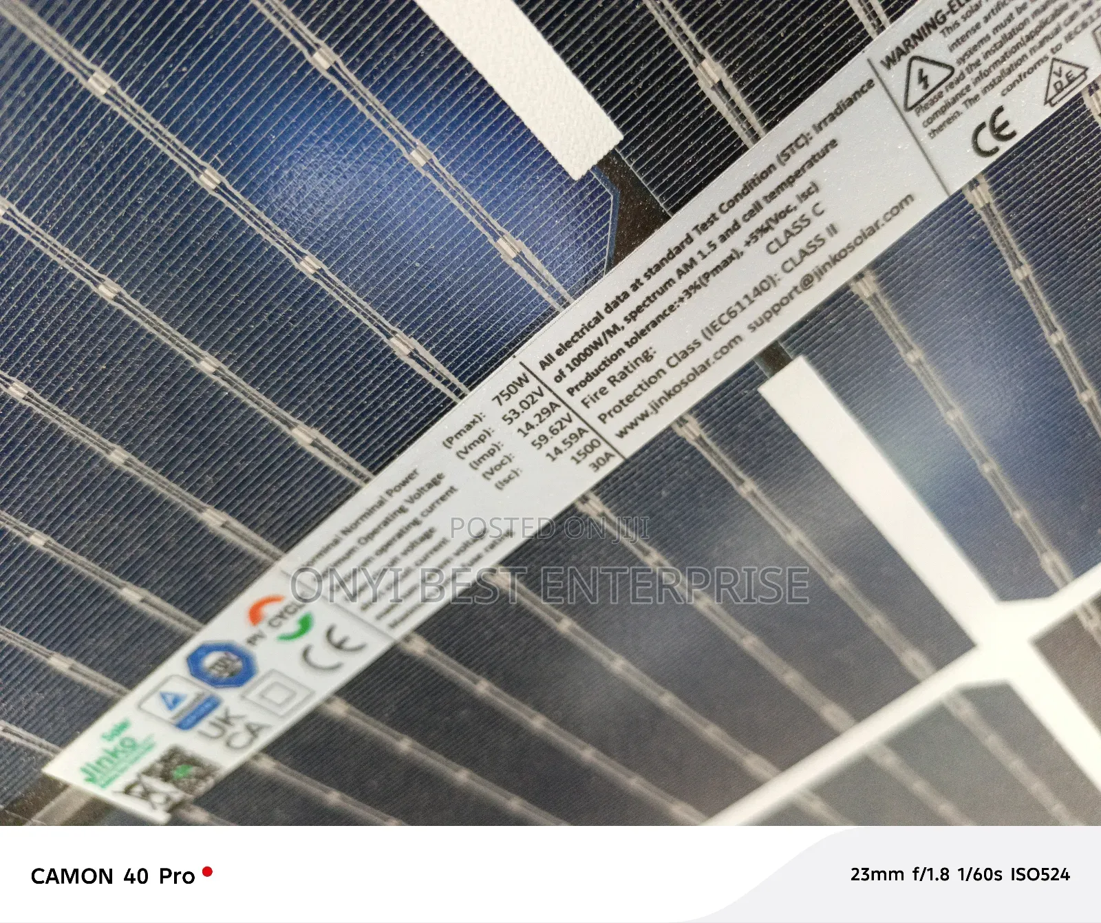 Jinko Bifacial Solar Panels 750watts