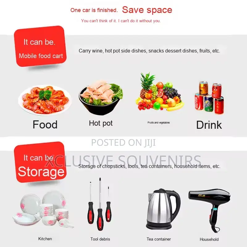 Rust-proof And Durable Stainless Steel Restaurant/Hotel Cart