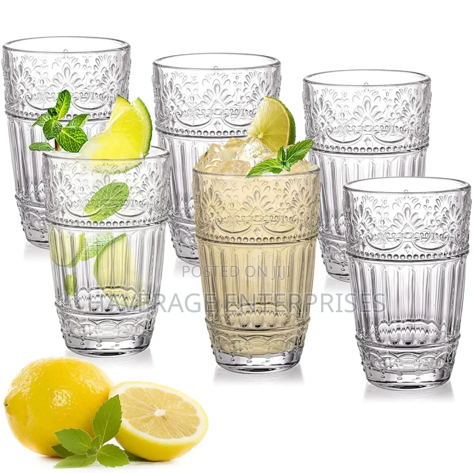 Drinking Acrylic Classy Vintage Iced Cup 40pces