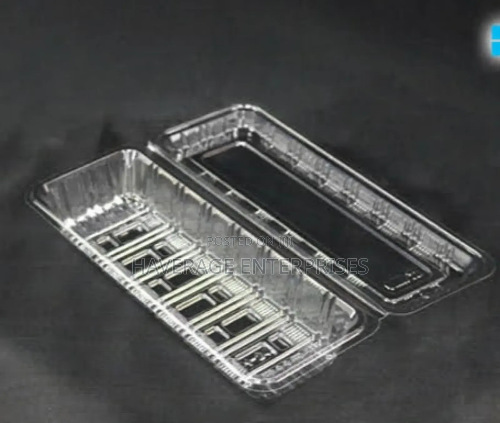 Disposable Clamshell Plastic Hinged Food Containers With Lids 100pces