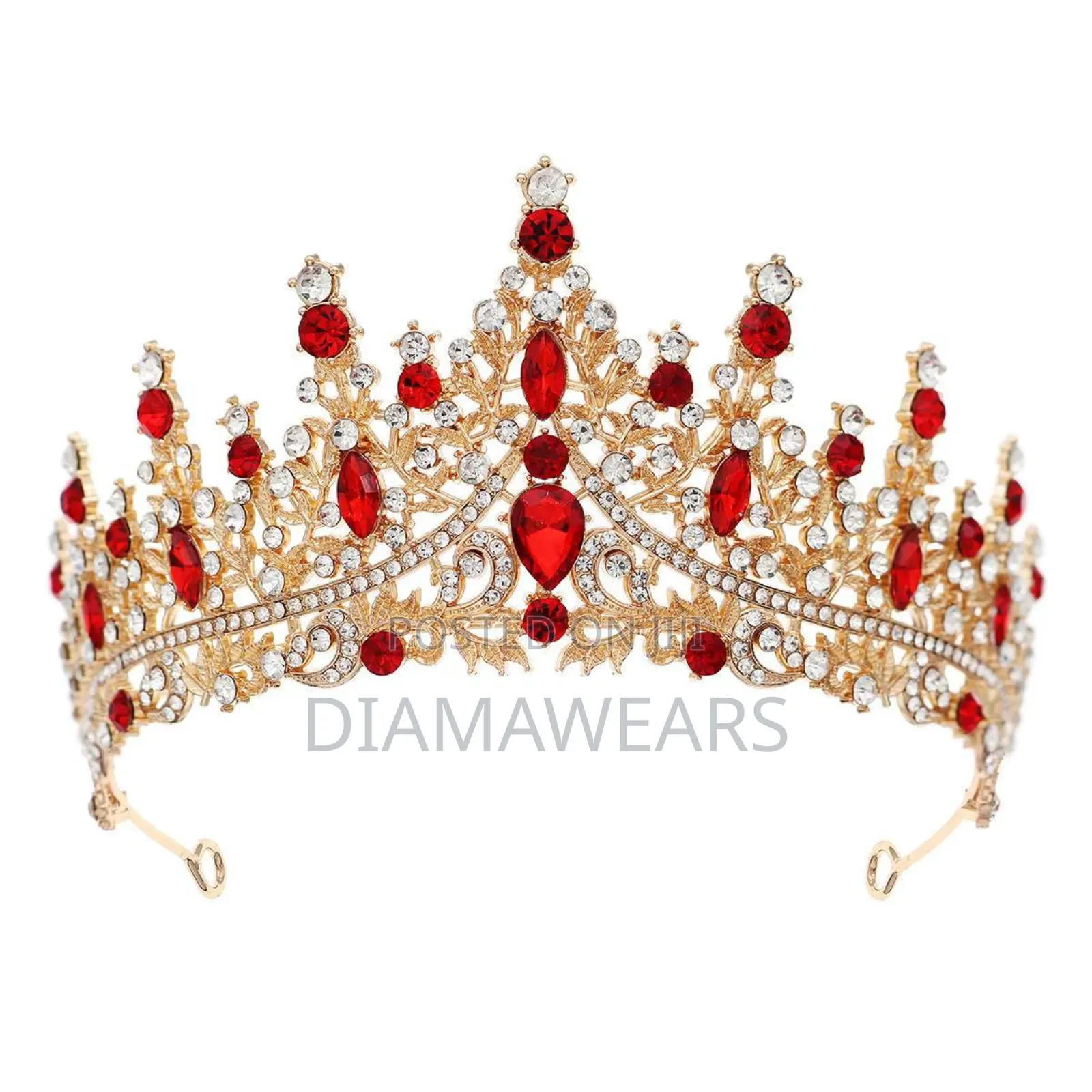 Multicolour Gold Princess Head Band/ Crown Tiara
