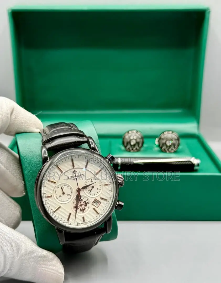 Cartier Quality Men Genuine Leather Wristwatch