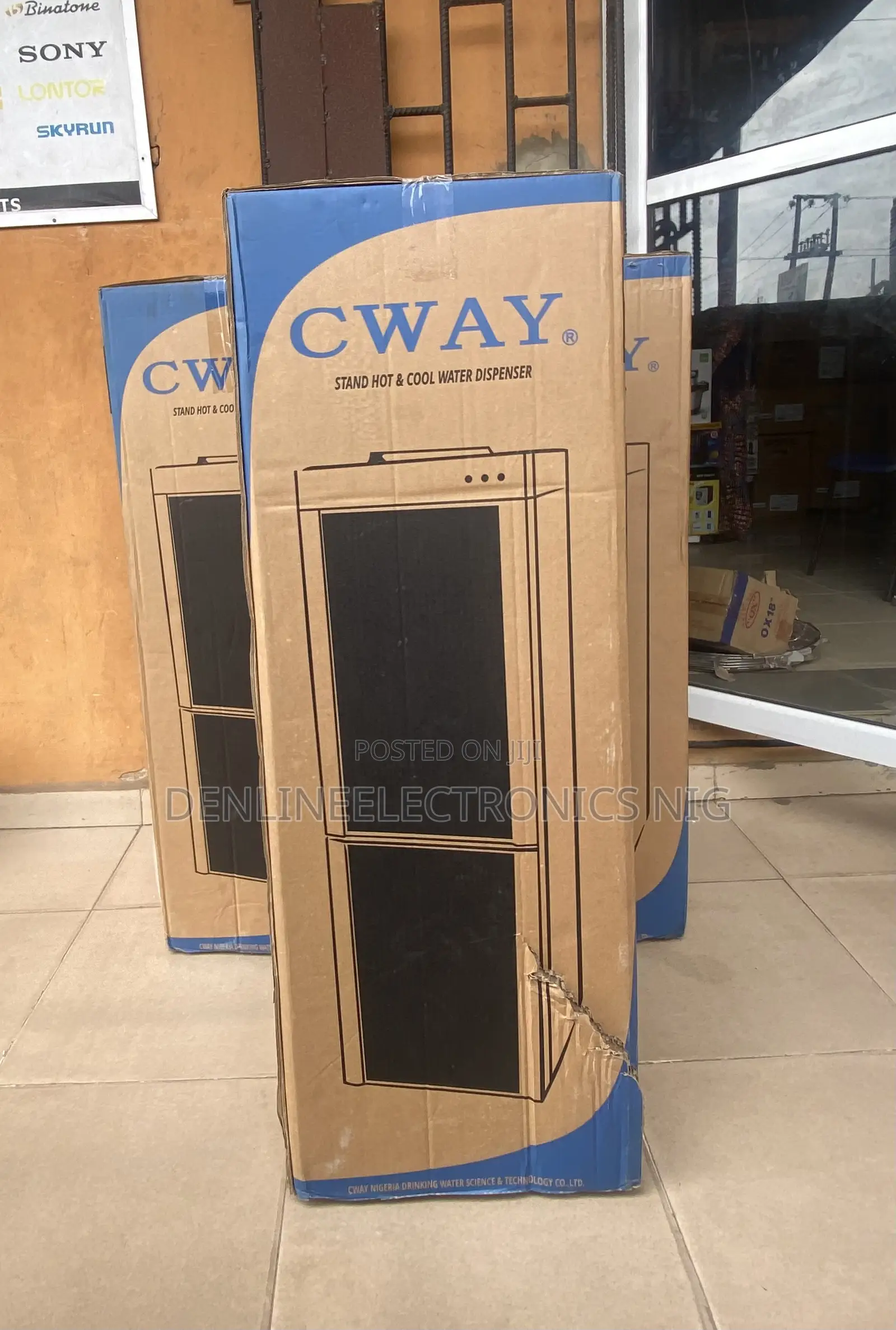 Brand New Cway Water Dispenser. Two Taps With Fridge Compartment