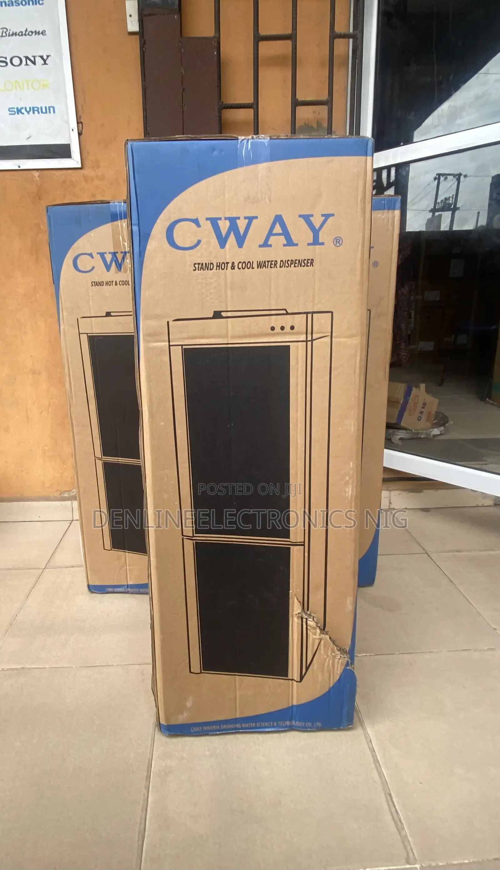 Brand New Cway Water Dispenser. Two Taps With Fridge Compartment