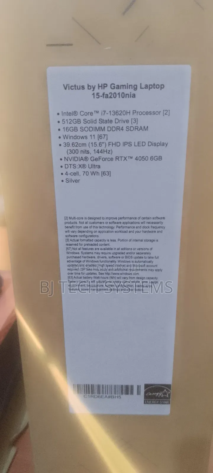 New Laptop HP Victus 15 16GB Intel Core I7 SSD 512GB