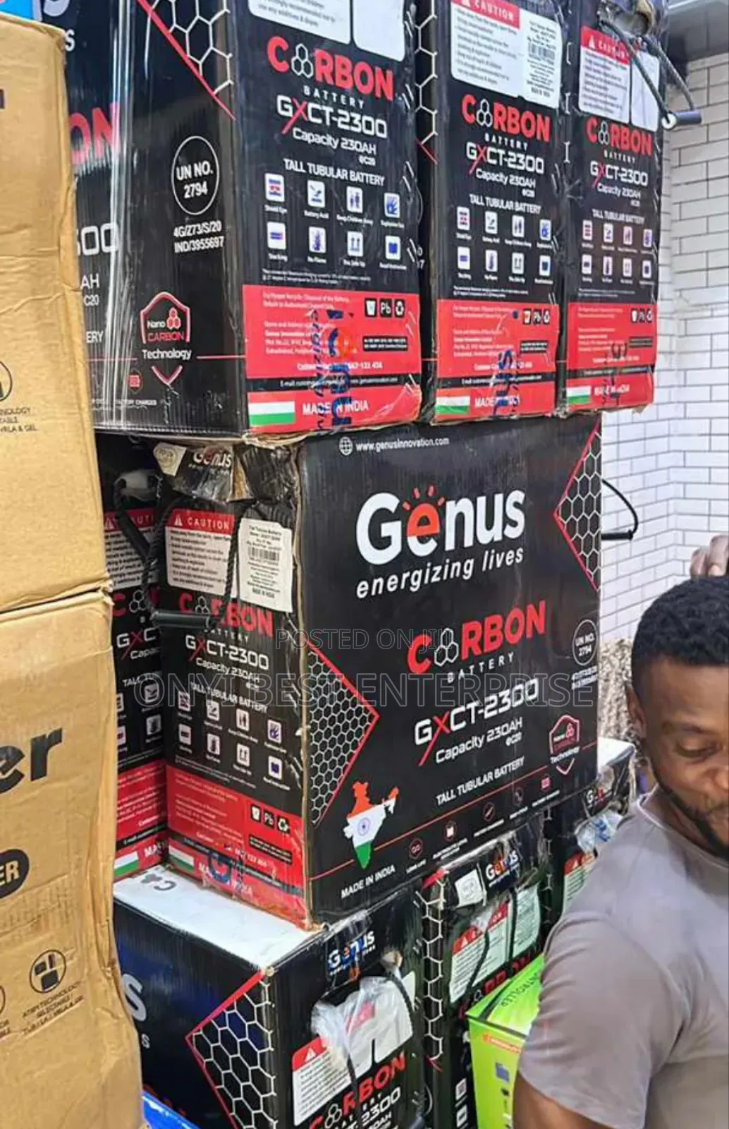Genus Carbon Tubular Battery 230ah