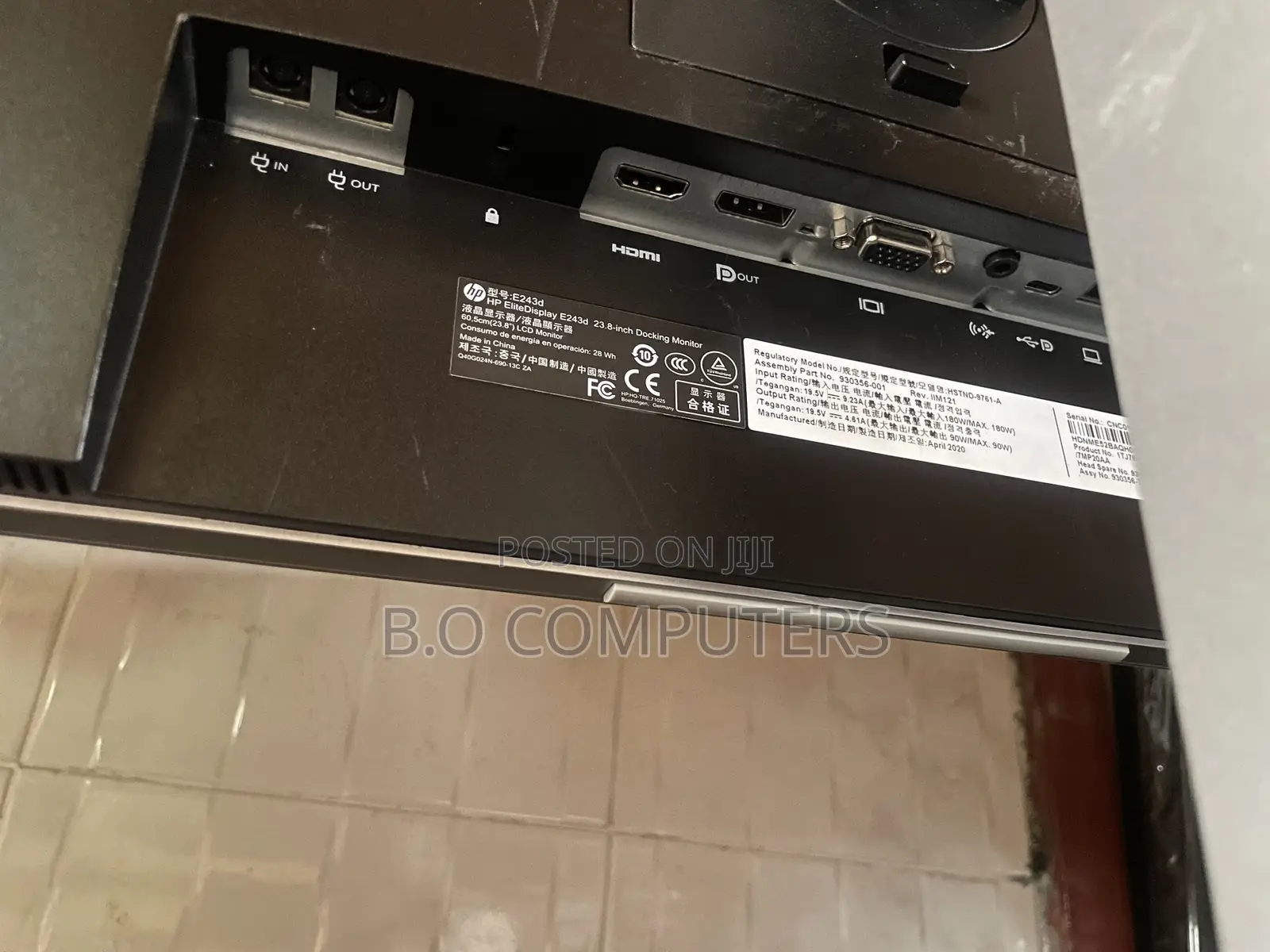 Hp Elite Display E243d