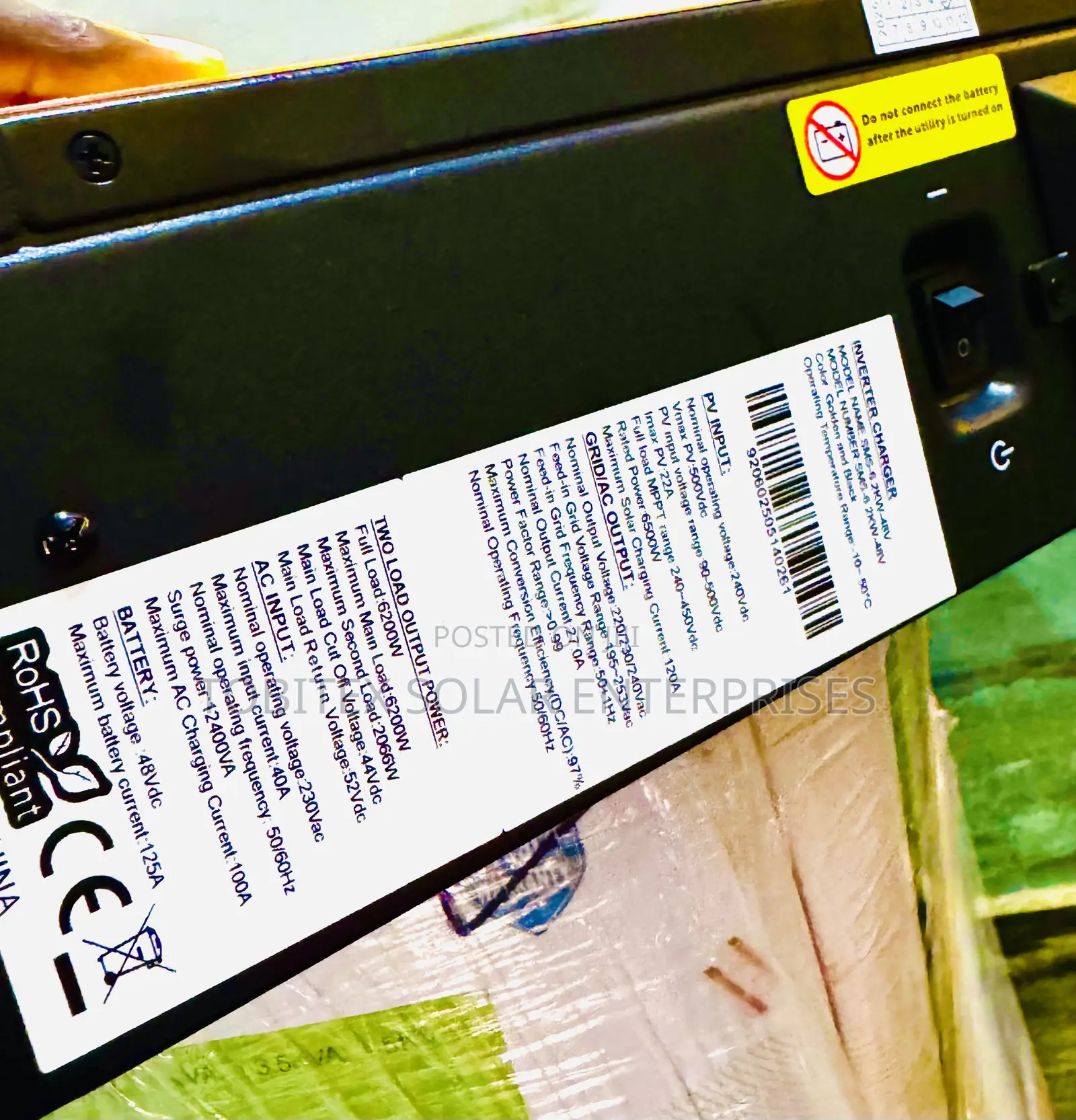 Sms Hybrid Inverter 6.2kva Promo